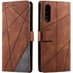 Braune Samsung Galaxy A70 Hüllen Art: Flip Cases mit Bildern aus Leder 