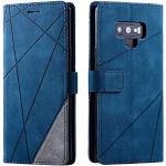 Blaue Samsung Galaxy Note 9 Hüllen Art: Flip Cases mit Bildern aus Leder 