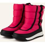 Reduzierte Pinke Gesteppte Sorel Biker-Boots & Bikerstiefeletten aus Textil für Kinder Größe 38 