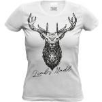 Weiße Kurzärmelige Soreso Design Rundhals-Ausschnitt T-Shirts aus Baumwolle für Damen Größe XXL 