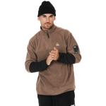 Reduzierte Schwarze Unifarbene SOS Sportswear Strickpullover aus Fleece für Herren Größe XXL für den für den Winter 