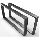 Silberne Moderne Rechteckige Tischgestelle & Tischkufen matt aus Metall Breite 50-100cm, Höhe 50-100cm, Tiefe 50-100cm 