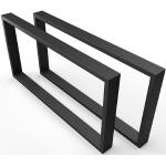 Schwarze Moderne Rechteckige Tischgestelle & Tischkufen matt aus Metall Breite 0-50cm, Höhe 0-50cm, Tiefe 0-50cm 