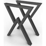 Schwarze Moderne Tischgestelle & Tischkufen matt aus Metall Breite 50-100cm, Höhe 0-50cm, Tiefe 50-100cm 