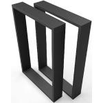 Schwarze Moderne Rechteckige Tischgestelle & Tischkufen matt aus Metall Breite 0-50cm, Höhe 0-50cm, Tiefe 0-50cm 