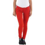 Rote Slim Fit Jeans aus Denim für Damen Größe M 