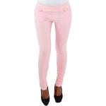 Rosa Slim Fit Jeans aus Denim für Damen Größe L 