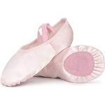 Rosa Balletschuhe & Spitzenschuhe mit Riemchen in Normalweite aus Leder Atmungsaktiv für Kinder Größe 28 