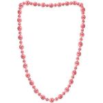 Rosa Perlenketten aus Kunststoff für Damen 