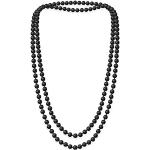 Schwarze Perlenketten für Damen 