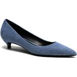 Hellblaue High Heels & Stiletto-Pumps aus Veloursleder für Damen Größe 41 