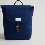 Blaue Souleway City-Rucksäcke 16l aus Leder mit Laptopfach für Damen Klein 