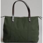 Olivgrüne Souleway Canvas-Taschen aus Leder für Damen 