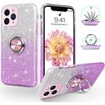 Reduzierte Violette iPhone 11 Pro Hüllen mit Glitzer stoßfest für Damen 