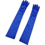 Royalblaue Elegante Allegra K Lange Handschuhe aus Polyester für Damen Einheitsgröße für Partys 