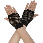 Schwarze SourcingMap Fingerlose Handschuhe & Halbfinger-Handschuhe aus Polyester für Damen 