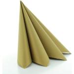 Goldene Quadratische Papierservietten 12-teilig 