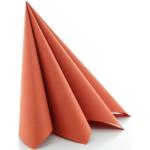 Orange Unifarbene Mediterrane Quadratische Papierservietten 12-teilig 