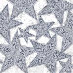 Silberne Sterne Papierservietten 100-teilig 
