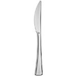 Silberne Messer aus Kunststoff Einweg 50-teilig 