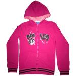 Soy Luna Hoodie / Sweatshirt mit durchgehendem Reißverschluss und zwei Taschen am Bauch pink 116