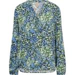 Blaue Blumenmuster Soyaconcept Blusenshirts & Schlusen für Damen Größe XS 