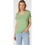 Hellgrüne Soyaconcept V-Ausschnitt T-Shirts aus Polyamid für Damen Größe L 