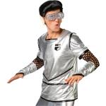 Silberne Orlob Astronauten-Kostüme aus Polyester für Herren Größe L 