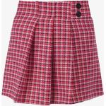 Reduzierte Rosa Karo Mini Festliche Röcke mit Reißverschluss für Damen Größe L für den für den Sommer 