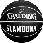 "Spalding Basketball Slam Dunk Black White Rubber 7"