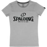 Graue Spalding T-Shirts aus Baumwolle für Damen Größe 3 XL 