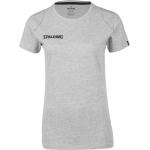 Graue Spalding T-Shirts aus Baumwolle für Damen Größe XL 