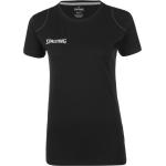 Schwarze Spalding T-Shirts aus Baumwolle für Damen Größe XL 