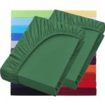 Reduzierte Grüne Spannbettlaken & Spannbetttücher aus Jersey 140x200 2-teilig 