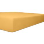 Reduzierte Sandfarbene Kneer Spannbettlaken & Spannbetttücher aus Jersey maschinenwaschbar 140x200 