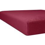 Rote Kneer Spannbettlaken & Spannbetttücher aus Textil 140x200 