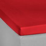 Rote Kneer Spannbettlaken & Spannbetttücher aus Textil 200x200 