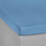 Blaue Kneer Spannbettlaken & Spannbetttücher aus Textil 180x200 