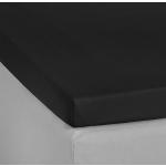 Schwarze Kneer Spannbettlaken & Spannbetttücher aus Textil 180x200 