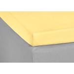 Gelbe Kneer Spannbettlaken & Spannbetttücher aus Textil 90x200 