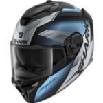 Spartan GT Elgen Matt Motorrad Integral Helm Sporthelm, XL XL KSS silber blau