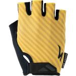 Specialized Women's Body Geometry Sport Gel Gloves Short Finger brassy yellow stripe L