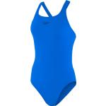 Blaue Speedo Endurance Damenschwimmanzüge & Damensportbadeanzüge aus Polyester enganliegend mit V-Rückenpartie Größe L 