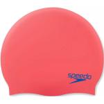 Speedo Plain Moulded Silicone Junior - Badekappe Red / Blue One Size