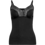 Schwarze Unifarbene SPEIDEL Lingerie BH-Hemden aus Baumwolle für Damen Größe L 
