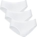 Weiße Bio Damenslips & Damenpanties Größe M 3-teilig 