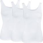 Weiße SPEIDEL Lingerie Bio Damenunterhemden Größe M 3-teilig 