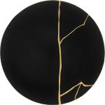Schwarze Moderne Runde Speiseteller & Essteller 27 cm matt aus Keramik 