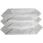 Weiße Unifarbene Stofftaschentücher für Damen Einheitsgröße 12-teilig 