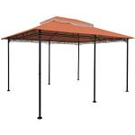 Terracottafarbene Spetebo Pavillondächer aus PVC wasserdicht 3x4 